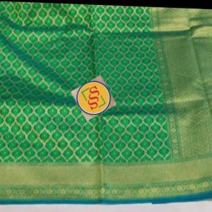 Chanderi Green Traditional Saree