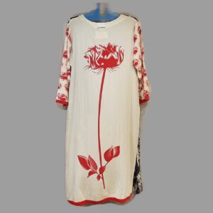 Cotton Printed Kurti – Black x Red
