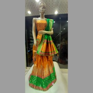 Banarasi Silk Mustard Embroidered Lehenga