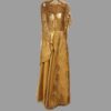 Golden Fancy Cut Designer Gown