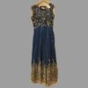 Dark Blue Silk Gown