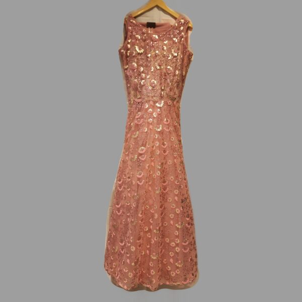 Movish Net Ethnic Gown With Shrug