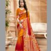 Mustard Silk Weaving Saree