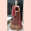 Mehroon Bridal Lehenga